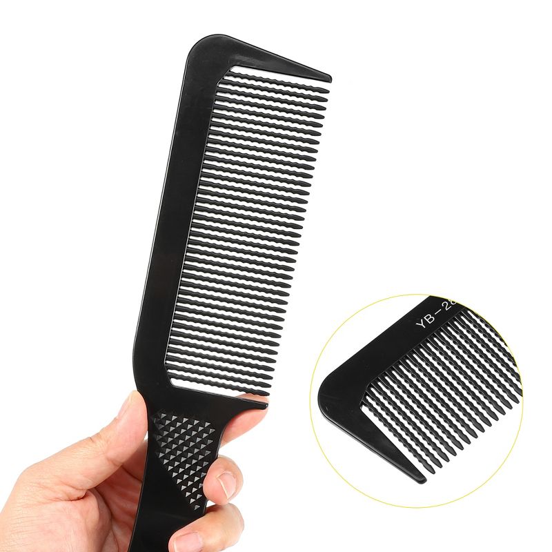 Unique Bargains Wide Tooth Comb for Curly Hair Wet Hair Long Thick Wavy Hair Detangling Comb Hair Combs for Women and Men Black, 5 of 7