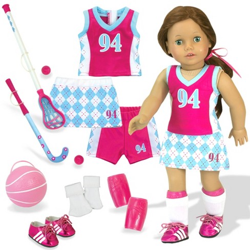 Sophia’s Pink Bathtub and Shower Accessories Set for 18 Dolls