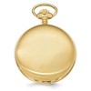 Black Bow Jewelry Swingtime Gold Finish Brass Quartz 42mm Pocket Watch - 2 of 3