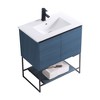 Fine Fixtures Bathroom Vanity and Sink, Knob Free Design - Urbania Collection - 3 of 4