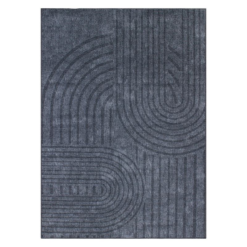 World Rug Gallery Contemporary Lines Machine Washable Area Rug, 1 of 13