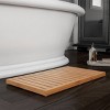 Non-Slip Eco-Friendly Wooden Slatted Bath Rug Brown - Hastings Home - 2 of 4