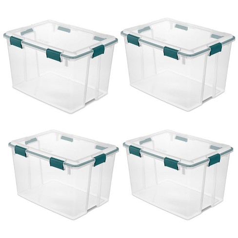 Sterilite 4 Sets Of 116 Quart And 6 Sets Of 18 Quart Heavy-duty Stackable  Clear Latch Lid Storage Container Tote For Home Organization : Target