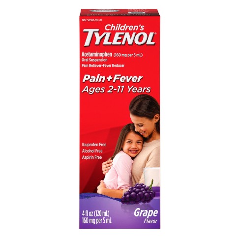 Children's Tylenol® Pain And Fever Reliever Liquid - Acetaminophen ...