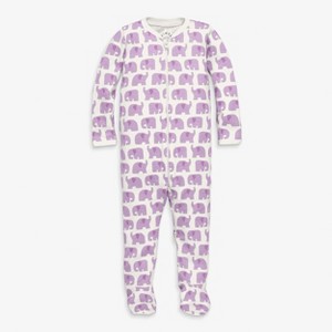 Primary Baby Organic Animal Friends Zip Footie - 1 of 4