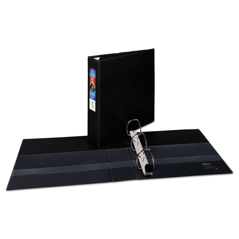 Avery Heavy-Duty Binder with One Touch EZD Rings 11 x 8 1/2 2" Capacity Black 79982, 2 of 10