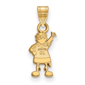 Black Bow Jewelry 14k Yellow Gold Plated Sterling Silver South Carolina Gamecocks NCAA Small Pendant - 1 of 3