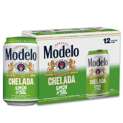 Modelo Chelada Limon y Sal Import Flavored Beer - 12pk/12 fl oz Cans