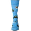 Memoi Men's "Shoot Pool" Rayon Blend Novelty Crew Sock Crystal Seas 10-13 - 2 of 4