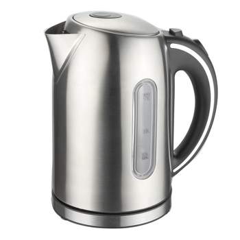 Aigostar Juliet - Mini Electric Tea Kettle 1.0 L BPA-Free Portable Electric Water Kettle 1100W Grey and White