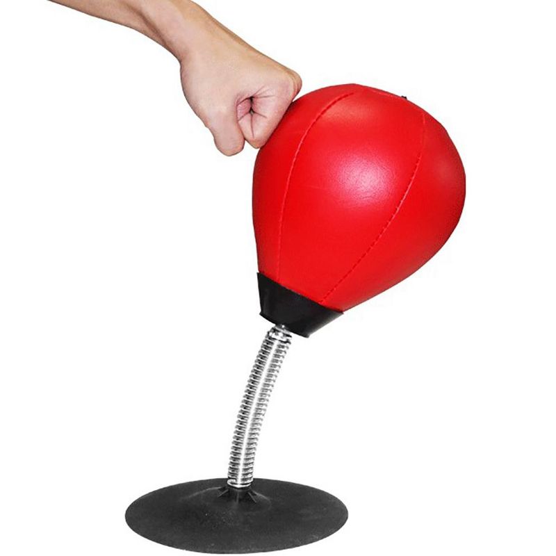 Link Mini Punching Bag With Stand, Freestanding, Heavy Duty Stress Relief, Stress Buster Desktop Punching Bag with Suction Cup, For Kids, Adults, 2 of 7