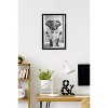 Trends International Reinders: Toilet Humor - Elephant Toilet Framed Wall Poster Prints Black Framed Version 14.725" x 22.375" - 2 of 4
