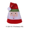 Unique Bargains Christmas Hat Polyester Non-Woven Fabric Red White 11.02"x14.17" 1 Pc - 3 of 4