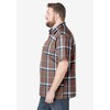 KingSize Men's Big & Tall Short-Sleeve Plaid Sport Shirt - 4 of 4