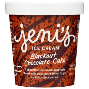 Jeni's Frozen Blackout Chocolate Cake Ice Cream - 16oz - 1 of 4