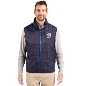 Detroit Tigers Cutter & Buck Rainier PrimaLoft® Mens Eco Insulated Full Zip Puffer Vest - 1 of 1