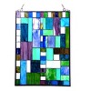 Chloe Lighting Picasso Tiffany-Glass Rectangle Window Panel 18x24 - 3 of 3
