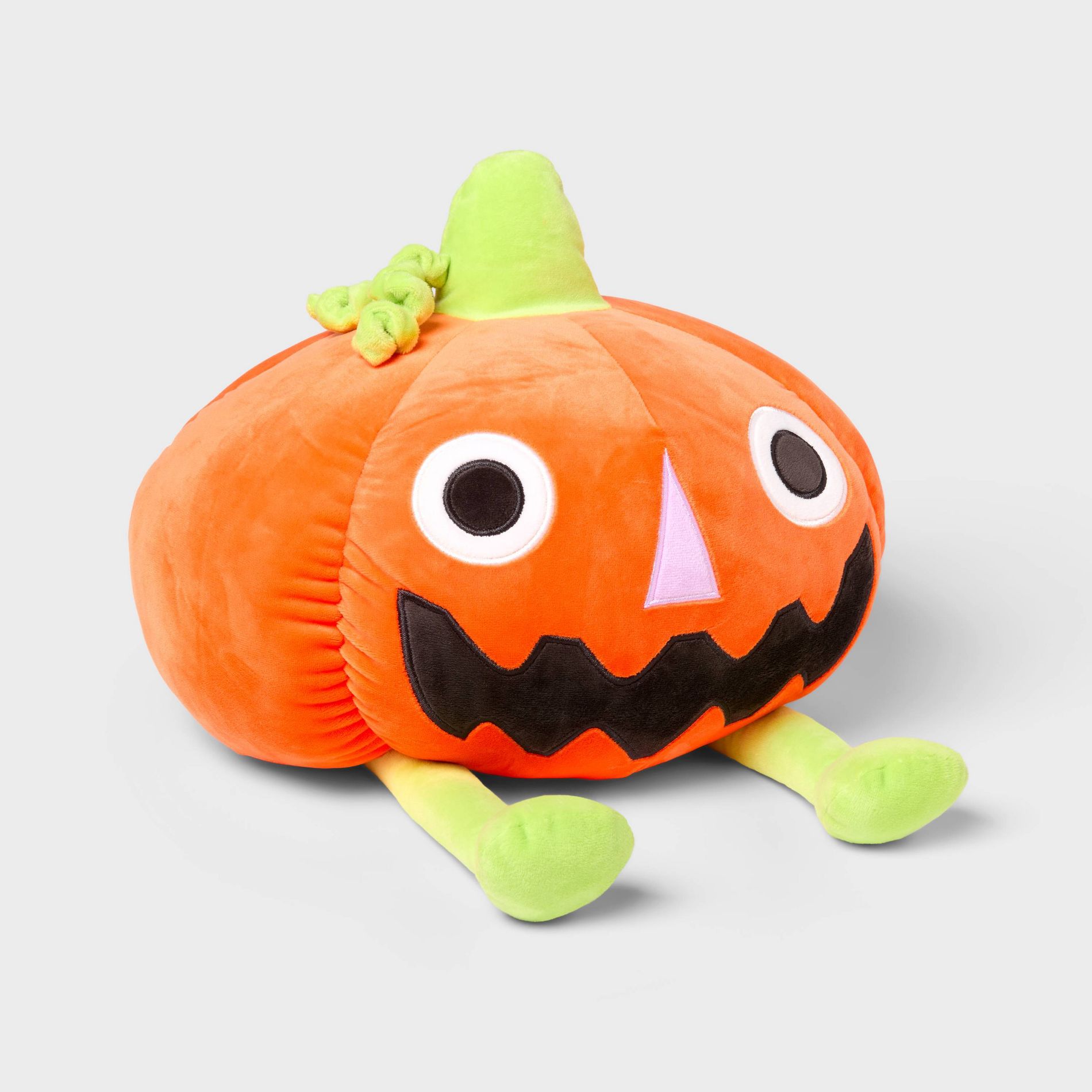 Jack O'Lantern Halloween Weighted Plush Kids' Throw Pillow - Pillowfort™
