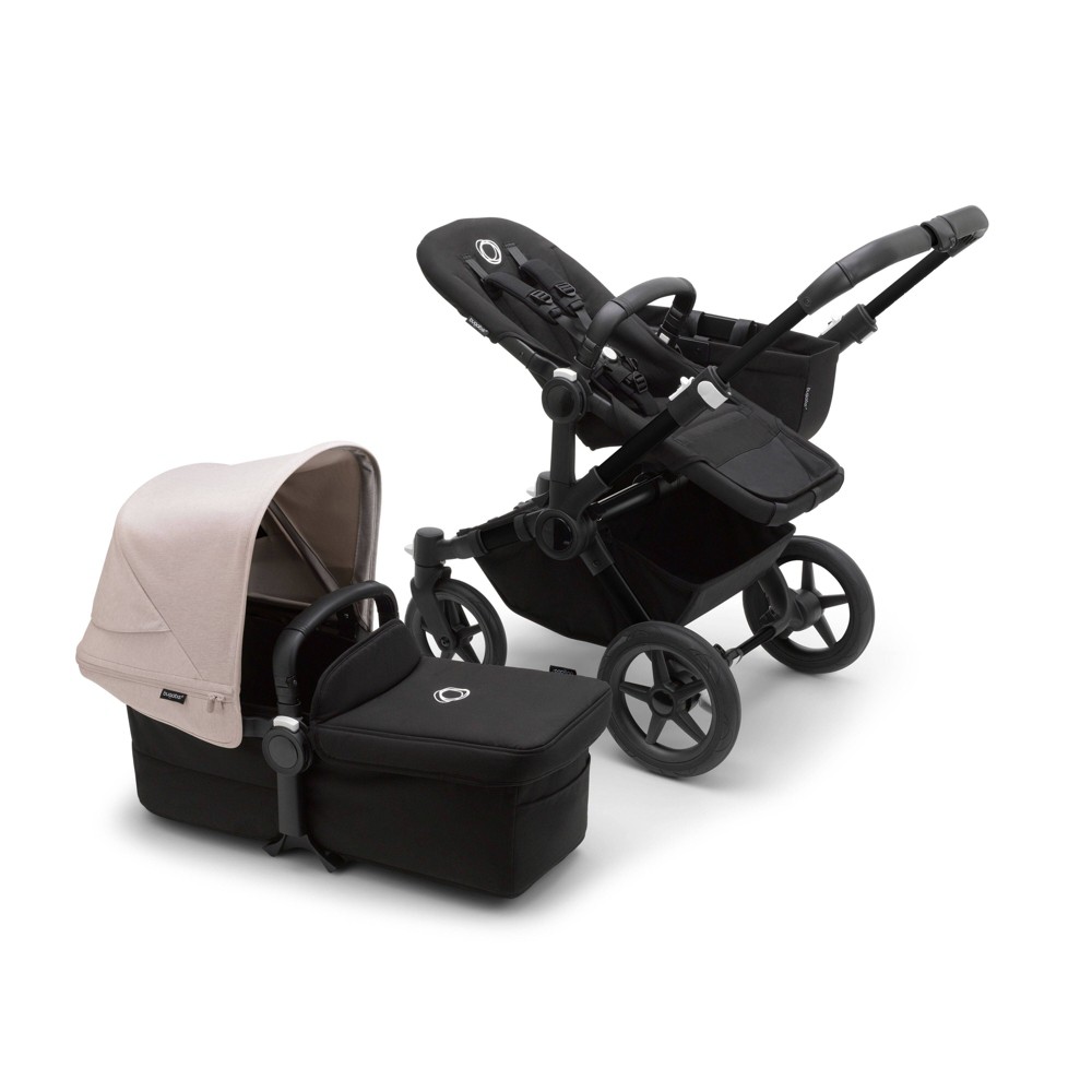 Bugaboo Donkey 5 Mono Complete Single to Double Side-by-Side Stroller - Black/Misty White