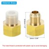 Unique Bargains Fit Air Gas Line Refrigeration Brass SAE 45 Degree Flare Plumbing Connectors - 2 of 4