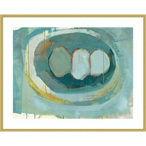 Amanti Art Blue Nest I by Lindsey Newman Wood Framed Wall Art Print - 1 of 4