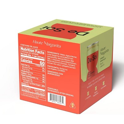 De Soi Non-Alcoholic Haute Margarita - 4pk/8f fl oz Cans