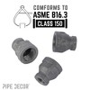 Pipe Decor 1/2 in. x 1/4 in. Black Reducing Coupling - 4 of 4