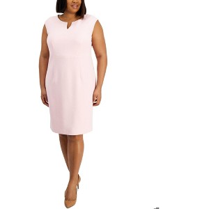 Kasper Womens Solid Sheath Midi Dress - 1 of 1