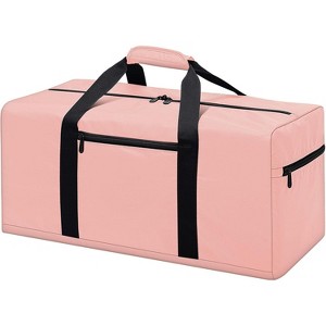 MaseiKar Foldable Duffel Bag 35L Small Luggage Bag Lightweight for Travel Gym Sport-Pink - 1 of 4