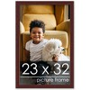 PosterPalooza | Photo Size Minimalist Brown Picture Frame - UV Acrylic, Foam Board Backing, Hanging Hardware - 2 of 4