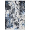 Washable Modern Abstract Rug Non Slip Low Pile Rug Soft Contemporary Throw Floor Cover Foldable Indoor Carpet for Living Room Bedroom - 3 of 4