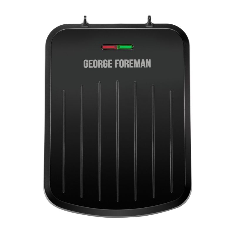 George Foreman 2 Serving Classic Plate Electric Grill and Panini Press Black, 3 of 9
