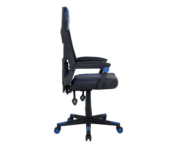 Ergonomic High Back Racer Style Video Gaming Chair Blue - Techni Sport