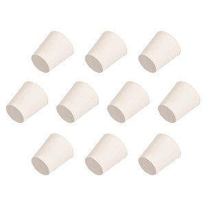 Unique Bargains Tapered Shaped Solid Rubber Stopper for Block Pipe Mouths 10 Pcs - 1 of 3