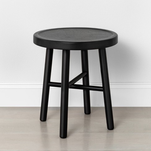 Black stool wood new arrivals