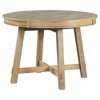 YOOCOZZ Solid Wood Round Extendable Kitchen Dining Table with 16" Leaf - 4 of 4