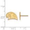 Black Bow Jewelry 14k Yellow Gold Miami Redhawks NCAA Post Earrings - 2 of 3
