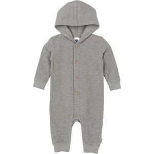 Gerber Baby Boys' Hooded Romper - 1 of 4