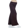 24seven Comfort Apparel Women's Maternity Comfortable Lounge Pants-Brown-L - 2 of 4