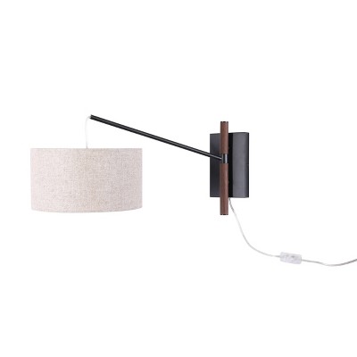 Caf Swing Arm Sconce Wall Light (Includes LED Light Bulb) Beige - Project 62™