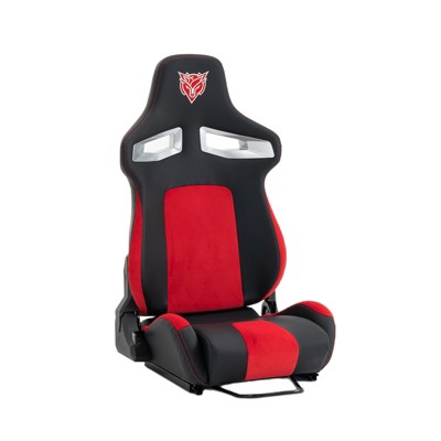 Dolonm Universal PVC Bucket Style Reclinable Sport PU Leather Simulator Racing Seat with Adjustable Lock Slide
