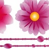 Slickblue Decorative Flowers Wall Sticker – Waterproof Vinyl Decal for Smooth Surfaces, Easy to Apply (13x23.5") - 3 of 3