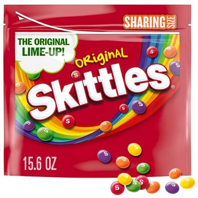 Skittles Original Chewy Candy Fruity Assorted, Sharing Size Bag (Packaging May Vary)15.6oz