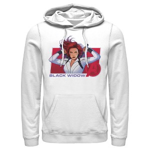 Men's Marvel Black Widow Avenger Hero Pull Over Hoodie - 1 of 3