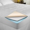 LoftWorks Twin Extra Long Microplush Mattress Pad: Machine Washable, Woven Polyester, Fits 12" Depth - 4 of 4