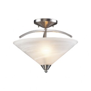 Elk Home Elysburg 2 - Light Semi-Flush Mount in  Satin Nickel - 1 of 4