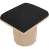 Meridian Furniture,Pavilion Black Boucle Fabric Bench/Stool - 4 of 4