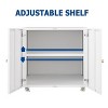 Metal Printer Stand with Storage, Mobile Printer Cabinet, Table for Printers with Adjustable Shelf File Cabinets on Wheels 3D Printers Stand - 4 of 4