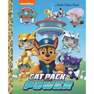 Cat Pack Power (Paw Patrol) - (Little Golden Book) by Courtney Carbone (Hardcover) - 1 of 1