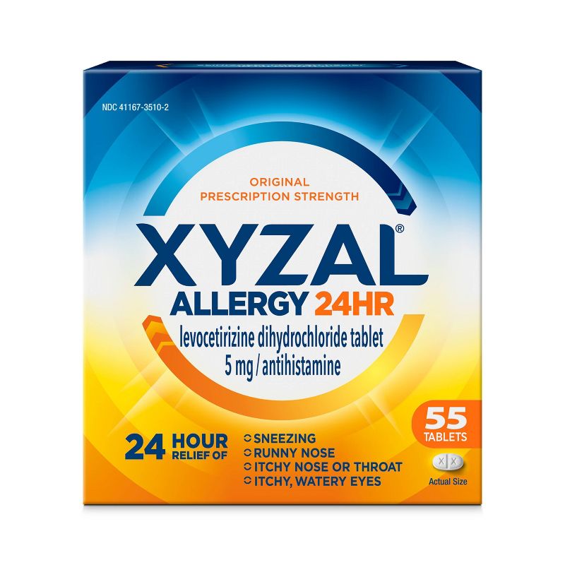 Xyzal&#168; Allergy Relief Tablets - Levocetirizine Dihydrochloride - 55ct, 1 of 9